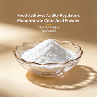 Catégorie comestible de la poudre CAS.No77-92-9 d'acide citrique de monohydrate de régulateurs d'acidité d'additifs
