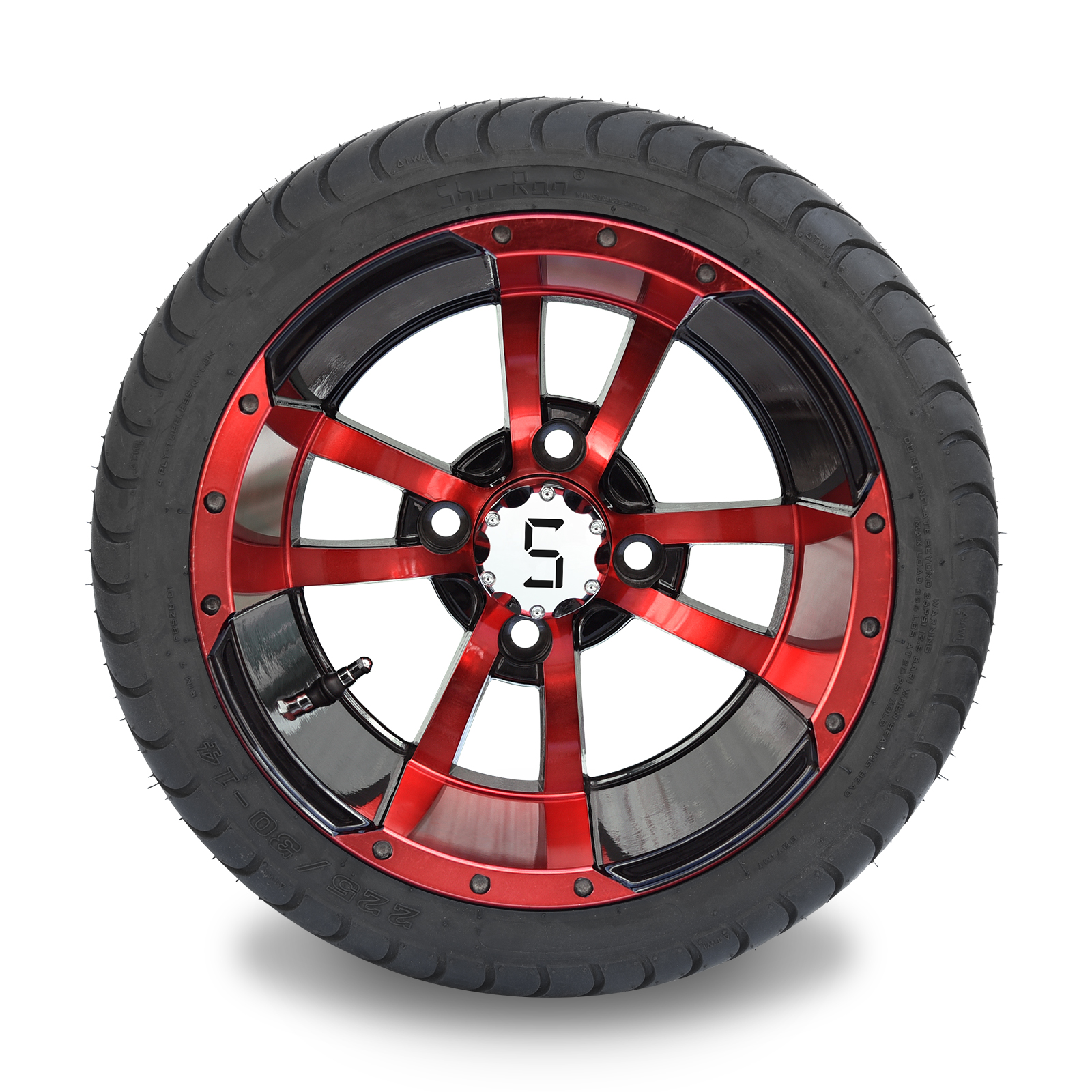 225/35-14 แดง/ดำเงา