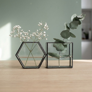 Moderna Cúpula de Cristal Hecha a Mano para Decoración de Bodas con Base de Madera, Florero de Mesa para Regalos de San Valentín - Product Image 3