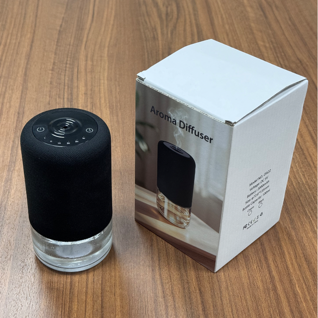 Fragrance Nebulizer Battery Operated Car Aroma Diffuser 100ml Large Bottle Waterless Diffuser for Essential Oil