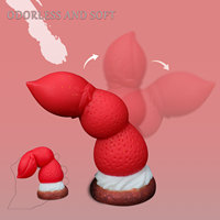 Dildo de Silicona Strawberry Tower para Mujeres, Diseño Apilado Único, Múltiples Tamaños, Silicona Líquida Segura para el Cuerpo, Juguete Sexual Femenino Novedoso