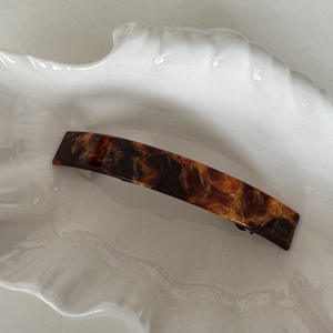 Pinza de Pelo Francesa de Acetato Curvada con Resorte, Pinza de Pelo Romántica con Resorte Metálico, Accesorio para el Cabello - Product Image 6