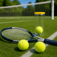 Profesyonel Standart Antrenman Tenis Topu Polyester Keçe Güvenilir Sıçrama Yüksek Görünürlüklü Pratik Top Tenis Antrenmanları İçin
