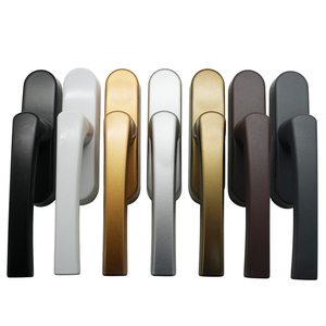 Poignée de fenêtre <span class=keywords><strong>oscillo</strong></span>-battante en alliage d'aluminium, revêtement par pulvérisation, T300 T500, avec verrouillage, disponible en 7 couleurs pour fenêtres à rupture de pont thermique - Product Image 2