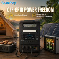 Centrales électriques portables Solarplay 3600W 3840Wh pour la sauvegarde à domicile et la vie hors réseau, panneau solaire 200W, générateur solaire portable