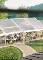 Tente de réception transparente en forme de A, structure en aluminium, pour mariages et événements – Offre Spéciale