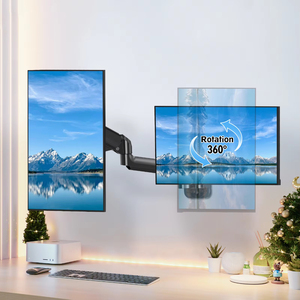 Support de moniteur à double bras en gros Support mural à ressort à gaz pour <span class=keywords><strong>ordinateur</strong></span> jusqu'à 32 pouces d'<span class=keywords><strong>écran</strong></span> - Product Image 2
