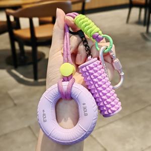 Nouvel outil de soulagement de la pression, grande anneau décorative pour clé de voiture, sangle réglable, porte-clés renforçateur intéressant, porte-clés en caoutchouc - Product Image 4