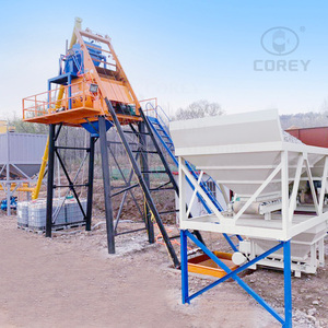 Planta Mezcladora de Concreto Modular Estacionaria Automática HZS50 con Mezclador de Doble Eje JS1000 y Silo de Cemento para Construcción de Carreteras - Product Image 2