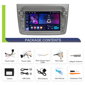 Hikity pour <span class=keywords><strong>Alfa</strong></span> <span class=keywords><strong>Romeo</strong></span> <span class=keywords><strong>MITO</strong></span> 2008-2016 <span class=keywords><strong>Autoradio</strong></span> Android 7'' 4+64G Audio de voiture Stéréo de voiture CarPlay sans fil Android Auto GPS WIFI OEM - Product Image 6