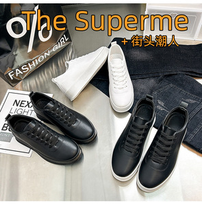 Chaussures <span class=keywords><strong>bateau</strong></span> pour hommes en cuir PU à lacets, antidérapantes, style skate et sneakers - Product Image 5