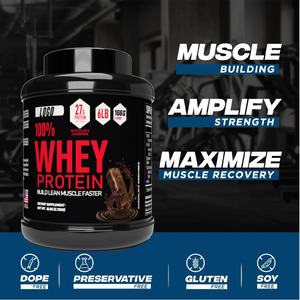 Étiquettes privées croissance musculaire Bodybuilding sport Nutrition supplément 5lbs or <span class=keywords><strong>Standard</strong></span> protéine de lactosérum en poudre - Product Image 4