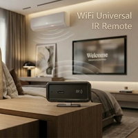 Télécommande universelle intelligente Tuya WiFi infrarouge pour TV, DVD, climatiseur, intégration Alexa Google Home, LED, plastique