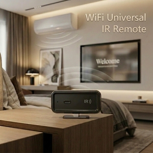 Télécommande universelle intelligente Tuya WiFi infrarouge pour TV, DVD, climatiseur, intégration Alexa <span class=keywords><strong>Google</strong></span> <span class=keywords><strong>Home</strong></span>, LED, plastique - Product Image 1