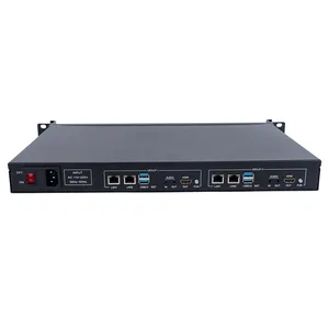 Sistema de servidor haiwei Y10S-2 1u iptv, sistema de streamer de 800 canais de 2mbps, suporte para servidor de fluxo de vídeo com 4 canais ip e 2 saída hdmi