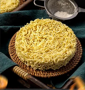 Penjualan laris Mi bulat blok besar kotak 4kg mie mangkuk besar lezat