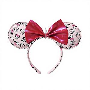 Diadema al por mayor con orejas de Minnie Mouse para San Valentín, ajustable, para fiestas, Navidad, niños, stock en almacén de CA, EE. UU. - Caja de 150 unidades HER - Product Image 1