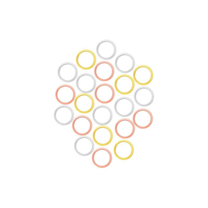 Marqueurs de mailles circulaires en métal pour tricot et <span class=keywords><strong>crochet</strong></span>, avec fermoir, colorés - Product Image 3