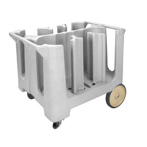 Carrello Portapiatti in Plastica con Capacità per 4 Bottiglie e Ruote per Stoccaggio in Cucina - Product Image 1
