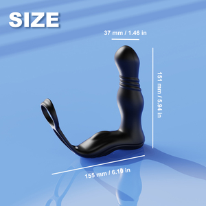 Massaggiatore Prostatico Vibratore Dildo in Silicone ABS Giocattoli Sessuali Maschili Plug Anale di Alta Qualità per <span class=keywords><strong>Intimità</strong></span> Anale - Product Image 4