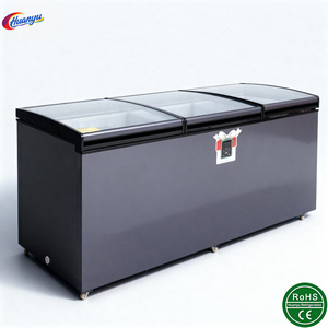 Congelador Horizontal de Gran Capacidad, Refrigerador para Supermercado, Congelador <span class=keywords><strong>Solar</strong></span> para Helados, Equipo de Refrigeración con Controlador - Product Image 2