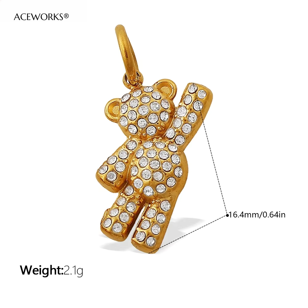 Iced Out Teddy Charm.
