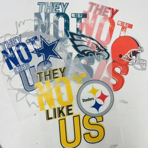 แผ่นรีดร้อนคุณภาพสูง ลายทีม NFL แบบ DTF พร้อมรีด ติดเสื้อยืด - Product Image 2