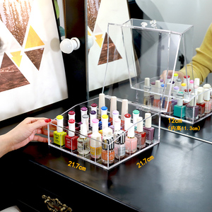 Venta al por mayor tienda al por menor caja <span class=keywords><strong>de</strong></span> almacenamiento <span class=keywords><strong>de</strong></span> salón <span class=keywords><strong>de</strong></span> <span class=keywords><strong>uñas</strong></span> <span class=keywords><strong>de</strong></span> acrílico transparente a prueba <span class=keywords><strong>de</strong></span> polvo 12 rejilla <span class=keywords><strong>estante</strong></span> <span class=keywords><strong>de</strong></span> esmalte <span class=keywords><strong>de</strong></span> <span class=keywords><strong>uñas</strong></span> con tapa - Product Image 3