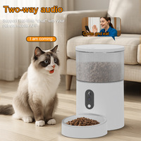 Distributeur automatique de nourriture pour animaux de compagnie avec double caméra 1080P, 3L, WiFi intelligent, application Tuya, alimentation quantitative programmée, distributeur automatique de nourriture pour chiens et chats