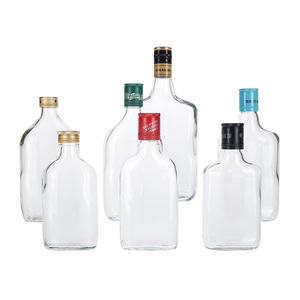 Vista 187.5ml 375ml 750ml 1000ml Whisky rõ ràng màu xanh lá cây hổ phách Chai Thủy Tinh Rượu Nordic Whisky tinh thần chai với nắp nhôm - Product Image 6