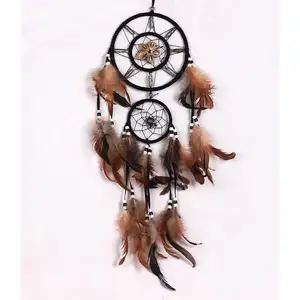 HY CRAFT mengsong concentric circle dream catcher up and down ring pendant Dream Catcher Firmware home accessories wind chime