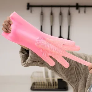 Toilettage pour animaux de compagnie gants de nettoyage chien bain shampooing épurateur <span class=keywords><strong>magique</strong></span> vaisselle éponge silicone <span class=keywords><strong>épilation</strong></span> - Product Image 4