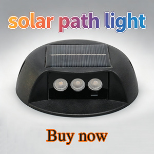 Lampe solaire LED IP65 pour allée, étanche, certifiée RoHS, haute luminosité, pour jardin, passerelle, escalier, cour, parc, route - Product Image 5