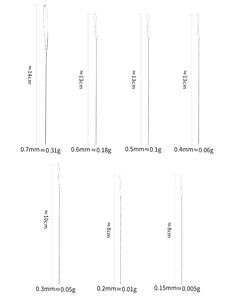 Lớn Lớn Mắt Thép Không Gỉ Kim Đóng Mở Thêu Hạt Kim Chủ Đề May Beading Kim - Product Image 3