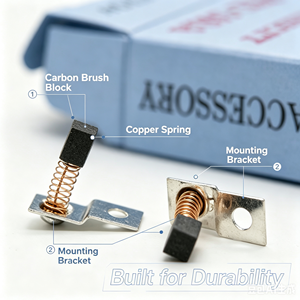 Ensemble de brosses en carbone pour pièce à main de ponceuse à ongles double face 2,4 mm 3,5 mm, pièces de rechange pour ponceuse à ongles électrique - Product Image 1