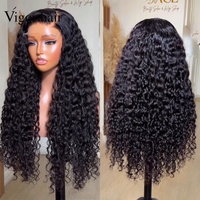 Perruque longue en cheveux brésiliens bouclés, 26 pouces, dentelle HD 5x5, densité 300%, cheveux humains vierges de luxe, perruques sans colle personnalisées