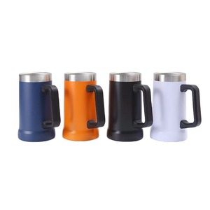 Mug à bière réutilisable écologique en acier inoxydable de 700 ml, gobelet pour boissons chaudes et froides - Product Image 2