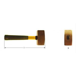 ค้อนคลับ FG0323B ampco ค้อนเบริลเลียมทองแดง-EAN 7630027451528ค้อนและขวานที่ไม่เกิดประกายไฟ - Product Image 1