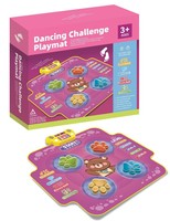Tapis de danse pour enfants le plus récent avec capteur de mouvement sans fil lumineux, tapis de jeu musical - Jouet musical et éducatif en tissu