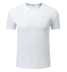 T-shirt vierge 130g pour hommes à petit <span class=keywords><strong>prix</strong></span>, séchage rapide, col rond, pour l'entraînement, vente en gros - Product Image 3