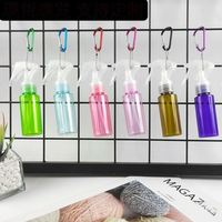 Flacon pulvérisateur rond de 60 ml en PET avec pompe, rechargeable et écologique, pour shampoing, soins de la peau, sérum et lotion