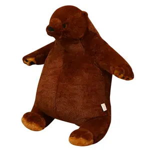 Fat brown bear stuffed and plush toy animal plush pillow teddy bear plush toy