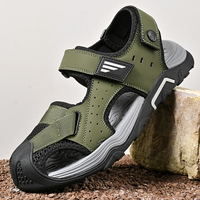 Sandales de sport en cuir véritable confortables et respirantes, nouveau style d'été, service de personnalisation du logo, fournitures d'usine