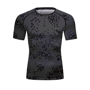 Ensembles de Rashguards de Boxe Imprimés Intégralement pour Adultes, Vêtements de Compression Personnalisables avec Logo pour la Gym et le Sport, Tenues de Sport pour Hommes – Vente en Gros - Product Image 2