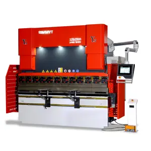 wholesale price China supplier"125 tons High performance NC hydraulic press brake bending machine for stainless steel sheet