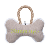 Fournisseur de jouets à mâcher pour chiens, style naturel durable, logo personnalisé en gros