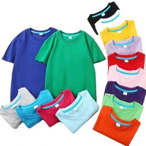 Unisex 100% Cotton Kids T-<b>Shirts</b> Comfortable Healthy for Summer with Custom Logo Casual Short Sleeve Round Neck for Boys Girls - Product Image 2