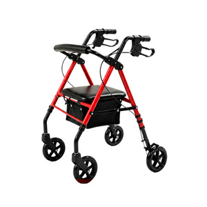 Déambulateur à quatre roues Hanbang Jiaye, longueur 62 cm, pliable, léger, avec siège, pour la réadaptation des personnes âgées - Product Image 2