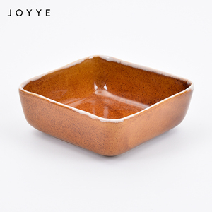 Joyye moderno reactiva esmalte de cerámica ensalada tazones de 5,7 'tazón cuadrado brillante glaseado para <span class=keywords><strong>restaurante</strong></span> - Product Image 2