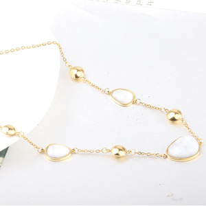 Collier pendentif goutte d'eau en résine, serti de pierres bleues et blanches, bijou de mode pour soirée, origine Zhejiang - Product Image 2